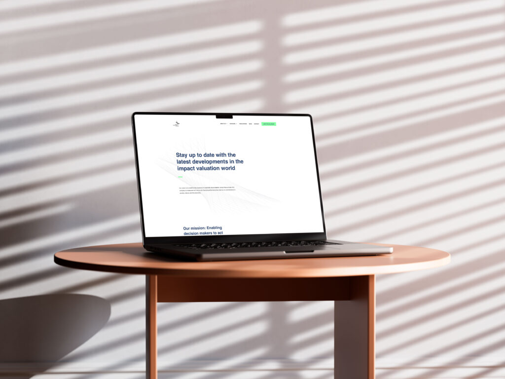 Value Balancing Alliance Website auf einem MacBook – Referenzprojekt von heinmedia